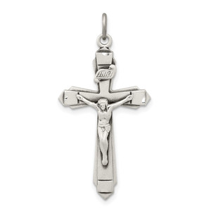 Sterling Silver Antiqued Crucifix Pendant - QC-247E9C84-2565