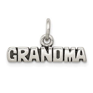 Sterling Silver Antiqued Grandma Charm