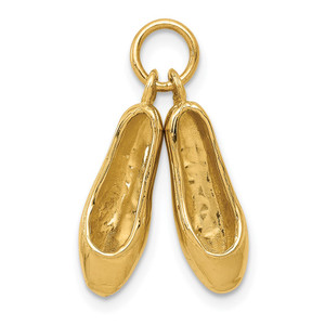 14K 3D Ballet Slippers Charm - A1-2F5E712A-5052