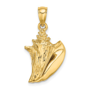 14K 3-D Conch Shell Charm - K7-E08A92DC-1288