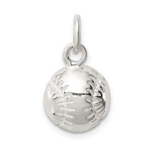 Sterling Silver BASEBALL Charm - QC-0BB007C7-4728