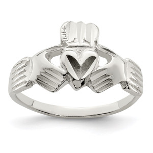 Sterling Silver Claddagh Ring - QR-70EA9F0B-5697