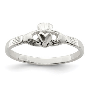 Sterling Silver Claddagh Ring - QR-BF8B00B4-3856
