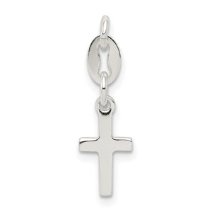 Sterling Silver Cross Charm - QC-C243FA7D-8632
