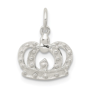 Sterling Silver Crown Charm - QC-5155AC0C-5656