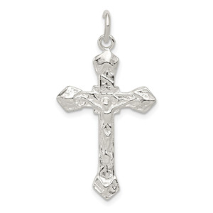 Sterling Silver Crucifix Pendant - QC-045D20F6-2550