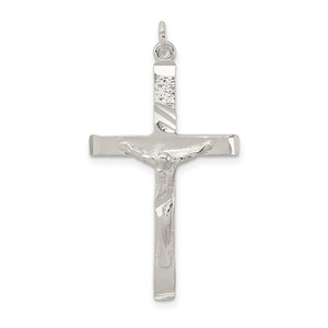 Sterling Silver Crucifix Pendant - QC-386D1021-3095