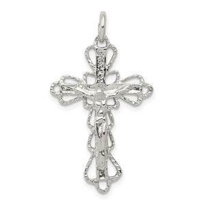 Sterling Silver Crucifix Pendant - QC-98B52692-2624
