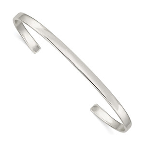 Sterling Silver Cuff Bangle - QB-DCBC8349-9612