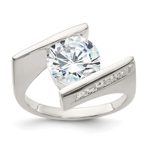 Sterling Silver CZ Ring - QR-5D526043-1209