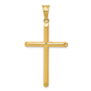 14k 3-D Hollow Cross Pendant - C3-A1DF6A64-5626
