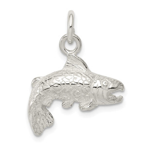 Sterling Silver Fish Charm - QC-9881A0E5-3377