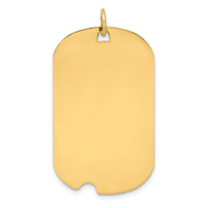 Sterling Silver GP Engraveable Dog Tag Disc Charm - QM-D93EC3F3-9960