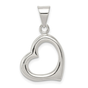 Sterling Silver Heart Pendant - QC-5A574615-2893