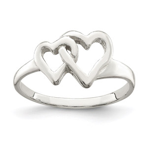 Sterling Silver Heart Ring - QR-11F9C65F-4649