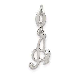 Sterling Silver Letter A Initial Charm - QC-0FE6F3F6-4467