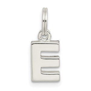 Sterling Silver Letter E Initial Charm - QC-5EF82216-1205