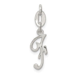 Sterling Silver Letter F Initial Charm - QC-FE886940-6781