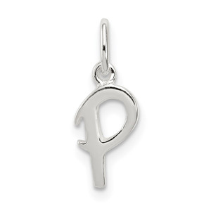 Sterling Silver Letter P Initial Charm - QC-262CE389-8510