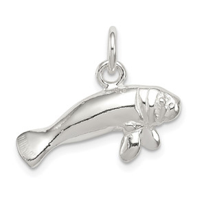 Sterling Silver Manatee Charm - QC-73FB93AA-5703
