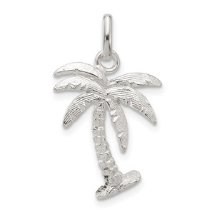 Sterling Silver Palm Tree Charm - QC-0122145B-8586