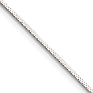 Sterling Silver Polished 1.15mm Square Snake Chain - QS-42D64451-1798