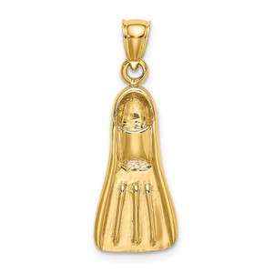 14K 3-D Scuba Flipper Charm - K7-A35C2813-9066