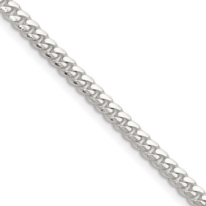 Sterling Silver Polished 3.4mm Domed Curb Chain - QD-ED2D5B0A-5056