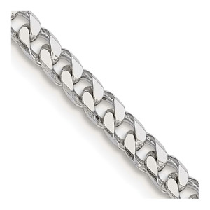 Sterling Silver Polished 3.5mm Curb Chain - QF-A66403BE-3485
