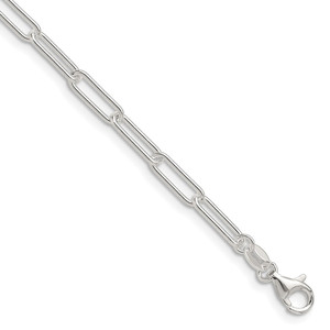 Sterling Silver Polished 3.5mm Paperclip Chain - QP-6942D9D3-5458