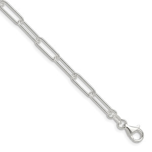 Sterling Silver Polished 4.5mm Paperclip Chain - QP-2285F5F9-3000