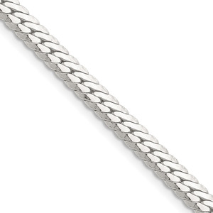 Sterling Silver Polished 5.1mm Double Oval Flat Chain - QD-02F757F6-2304