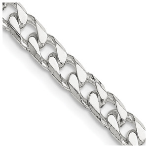 Sterling Silver Polished 5mm Curb Chain - QF-9BF17CB6-2464