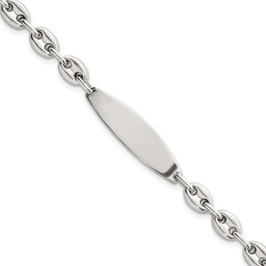 Sterling Silver Polished 6.25mm Mariner/Anchor Link 7.25 Inch ID Bracelet