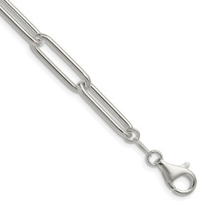 Sterling Silver Polished 6.5mm Paperclip Chain - QP-C2687E06-6395
