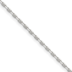 Sterling Silver Polished and D/C 1.75mm Mariner Link Chain - QM-59EA336E-8064