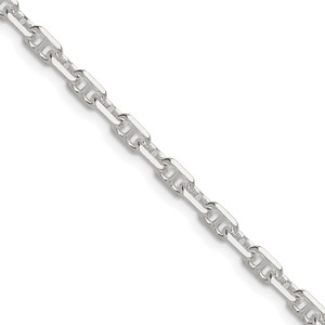 Sterling Silver Polished and D/C 3.75mm Mariner Link Chain - QM-B85AFF38-5042