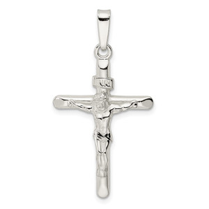 Sterling Silver Polished Crucifix Pendant - QC-1A8DBB69-5663