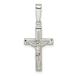 Sterling Silver Polished Crucifix Pendant - QC-A83B9A32-4143