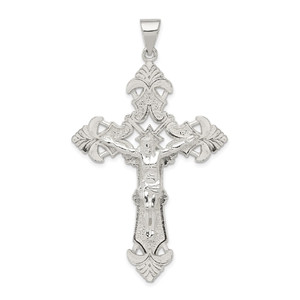 Sterling Silver Polished Crucifix Pendant - QC-D0A3BE1E-5823