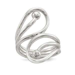 Sterling Silver Polished Fancy Swirl Ring - QR-99967636-2186