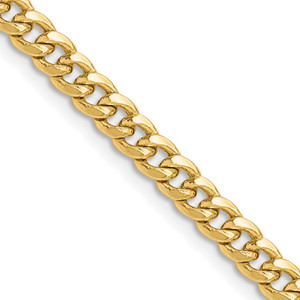 14k 4.5mm Semi-Solid Miami Cuban Chain - BC-6EE9F8F5-4207
