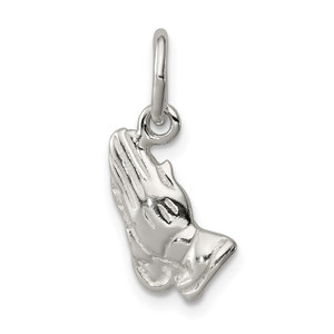 Sterling Silver Praying Hands Charm - QC-30A3AB70-9806