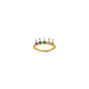 14k 5 Birthstone Mother's Ring Mounting - XM-857738FF-7110