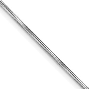 Sterling Silver Rhodium-plated 1.2mm Snake Chain - QS-18DF1F03-4093