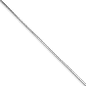 Sterling Silver Rhodium-plated 1.5mm Curb Chain - QC-72A50ED2-9145