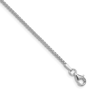 Sterling Silver Rhodium-plated 1.75mm Round Box Chain - QH-712ADD66-1792