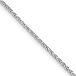 Sterling Silver Rhodium-plated 1.7mm Diamond-cut Round Spiga Chain - QS-1880EFB4-4439