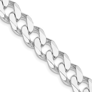 Sterling Silver Rhodium-plated 11mm Curb Chain - QC-5786423E-2920