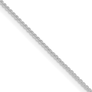 Sterling Silver Rhodium-plated 1mm Round Spiga Chain - QS-A52B4398-6504